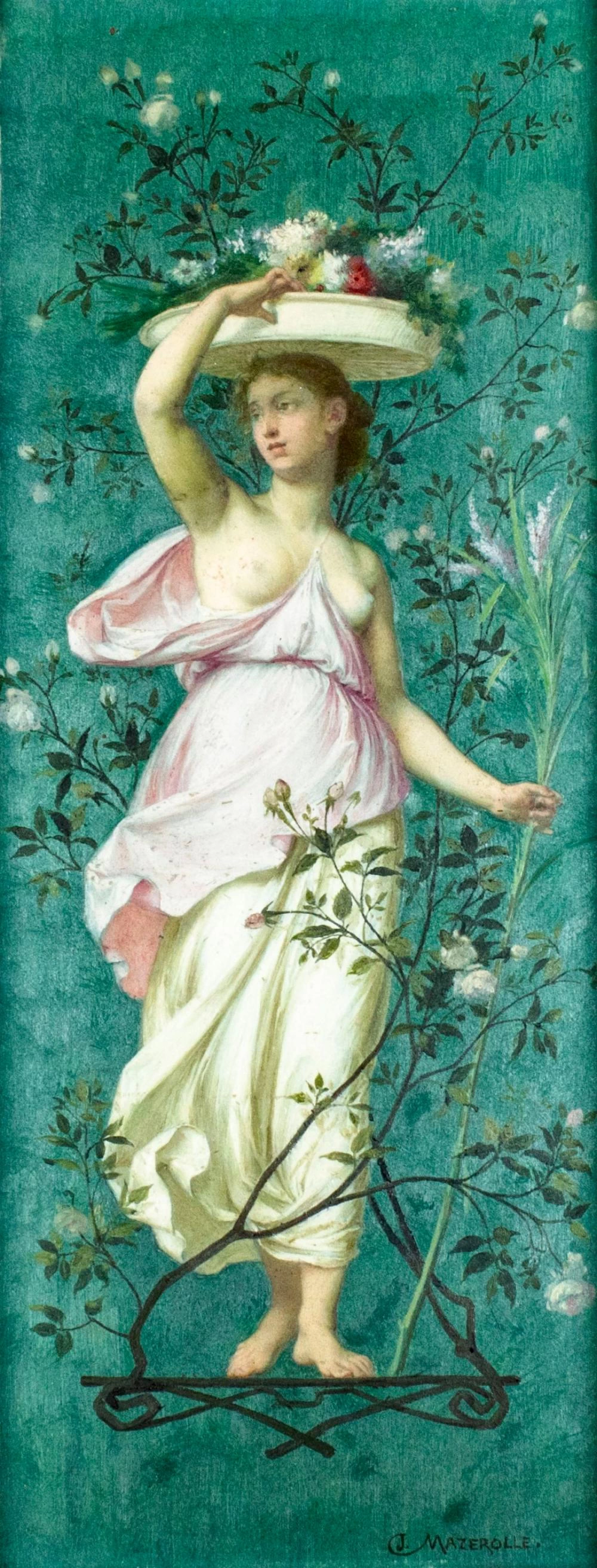 Donna con fiori